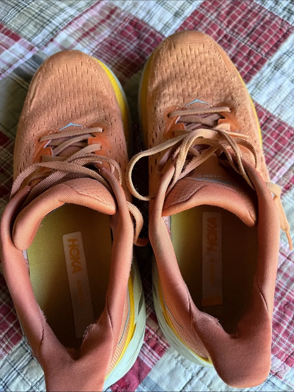Hoka Orange and Yellow Women's Running Shoes